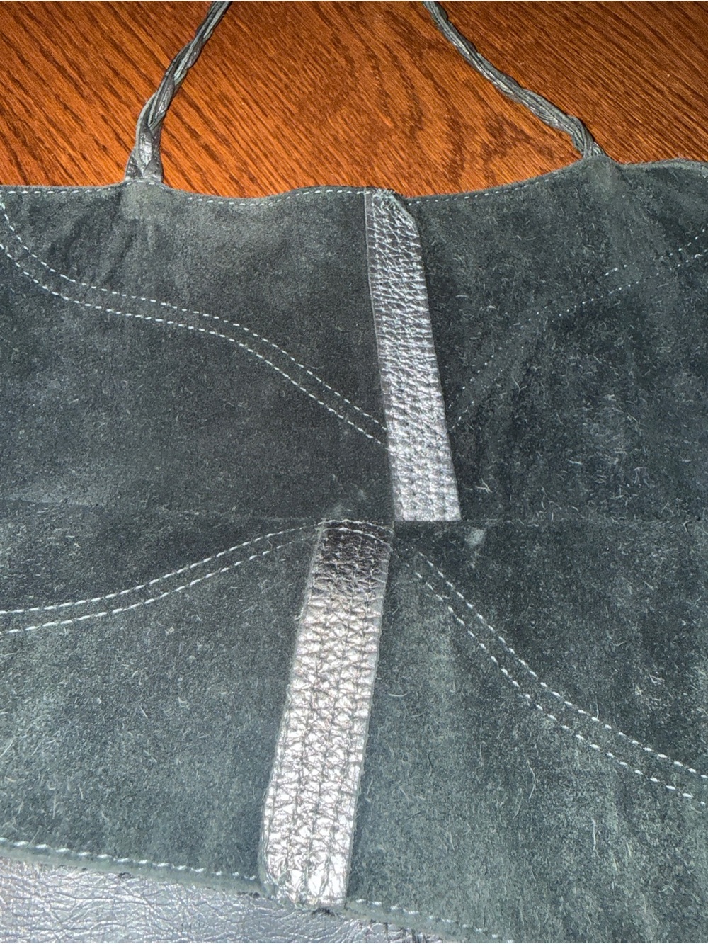Zadig & Voltaire Metallic Silver Leather Tote - Picture 3 of 4
